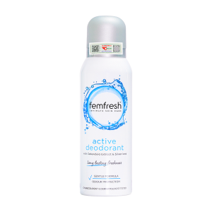 Xịt khử mùi và thơm mát vùng kín cao cấp Femfresh Active Deodorant